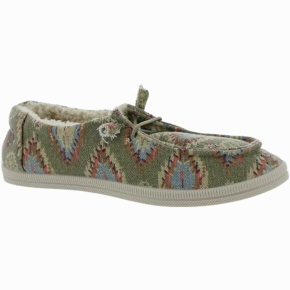 Rocket Dog Mellow Women's Slip On Shoes 7.5B (M) Olive/Natural Multi - Picture 4 of 8
